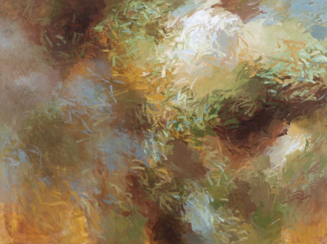 Licht und Waldwirbel - Öl / LW - 2017 - 90 x 120 cm