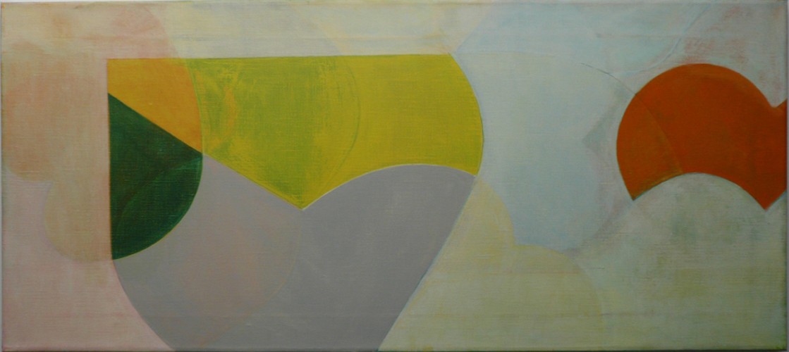 o.T., Öl auf LW, 12.10.1981, 90 x 40 cm